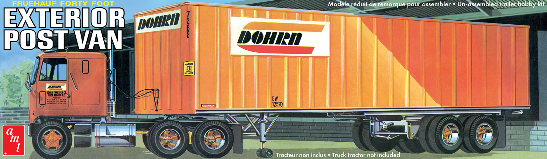AMT AMT1357/06 40′ FRUEHAUF EXTERIOR POST TRAILER DOHRN 1:25