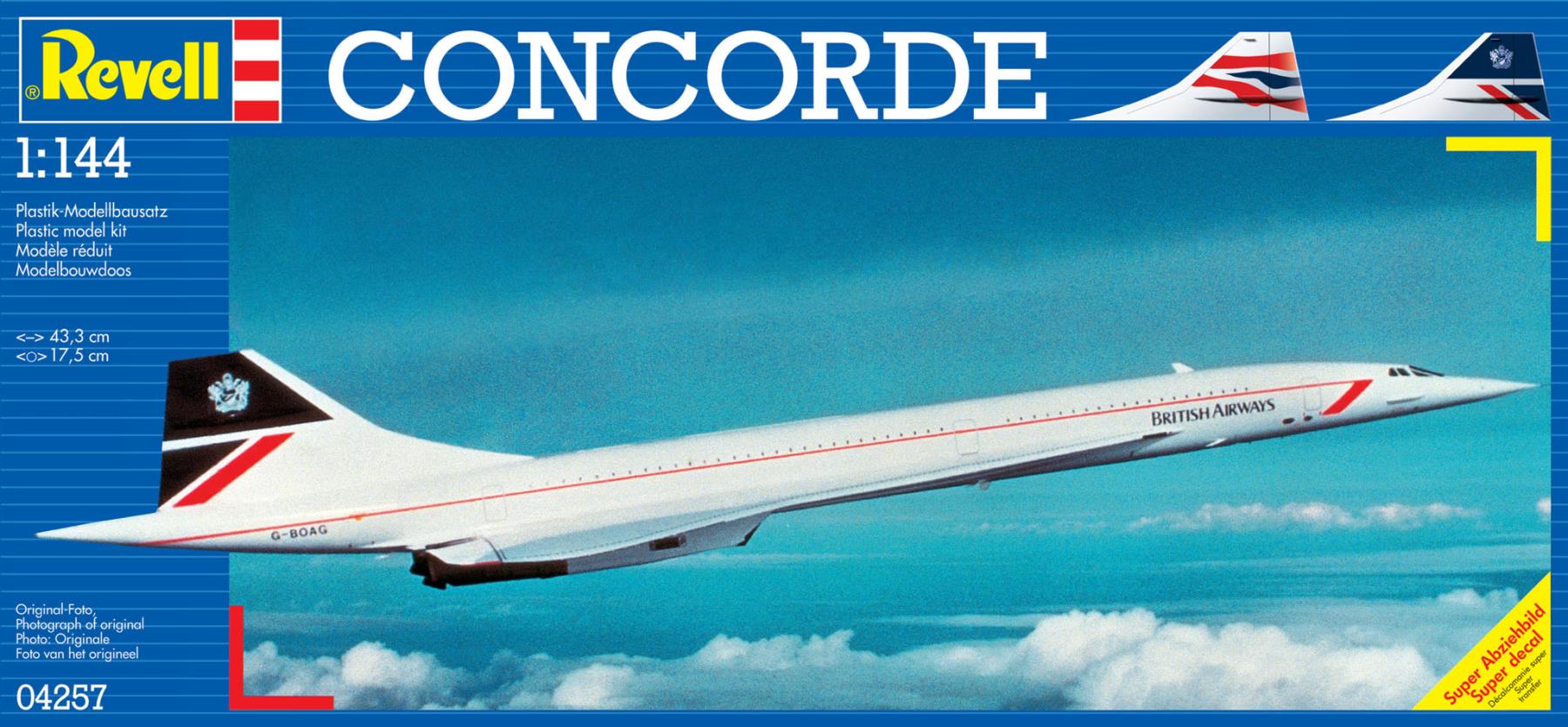 Revell 04257 Concorde 1:144 Modellbausatz Neu OVP