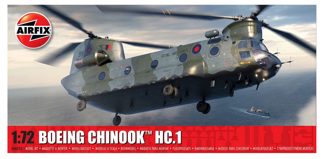 Airfix A06023 Boeing Chinook HC.1 1:72 Modellbausatz Neu OVP