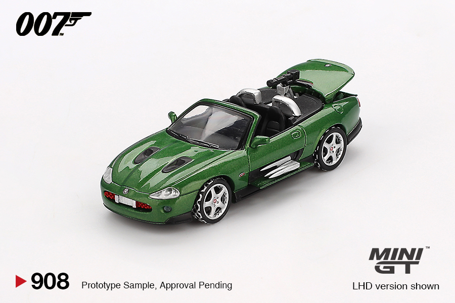 Mini GT 908E Jaguar XKR "Die Another Day" 2002 1:64 Standmodell