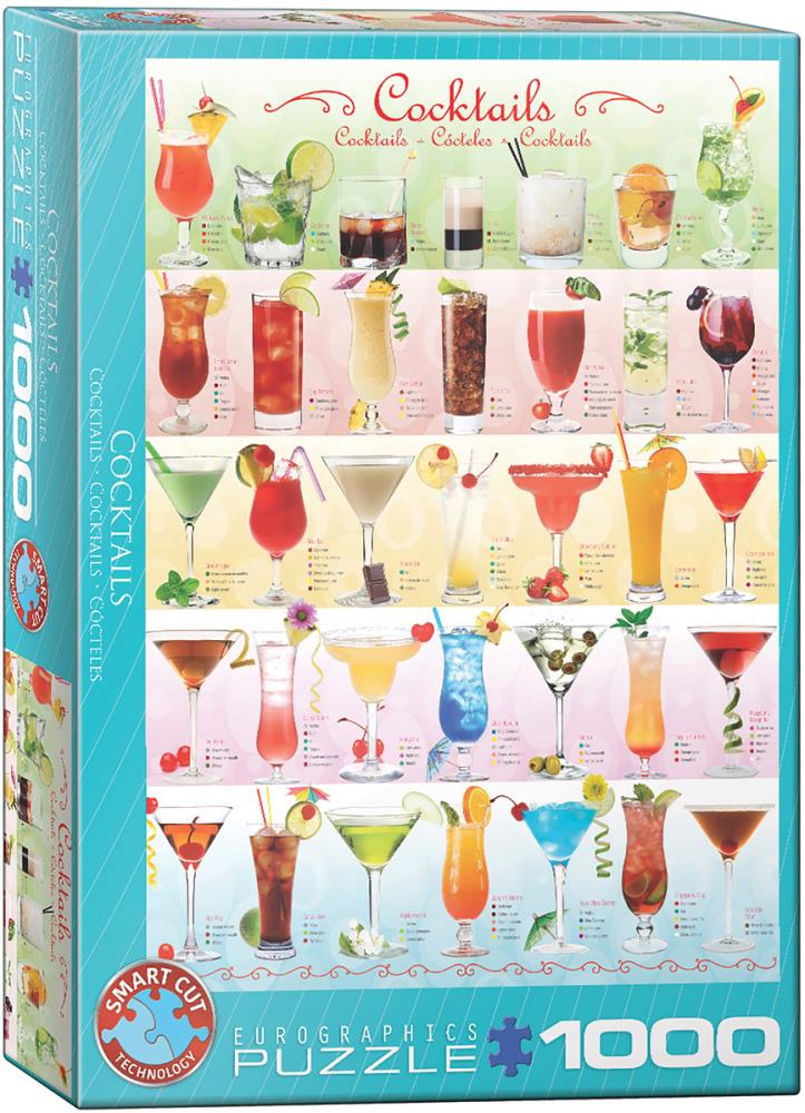 EUROGRAPHICS 6000-0588 Cocktails 1000 Teile Puzzle NEU OVP
