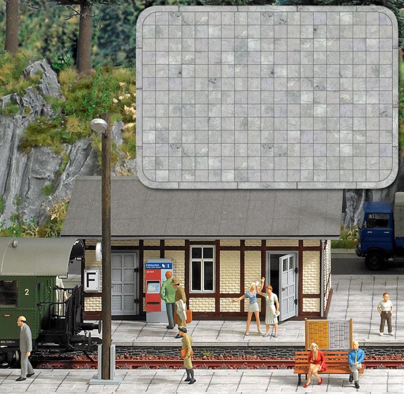 Busch 10400 Gehwegplatten 1:45 Spur 0 Neu OVP