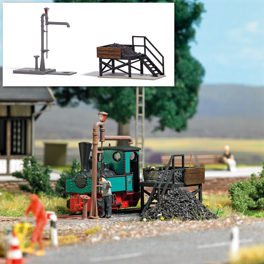 Busch 12378 Klein-Bekohlung mit Gelenkwasserkran 1:87 Spur H0f