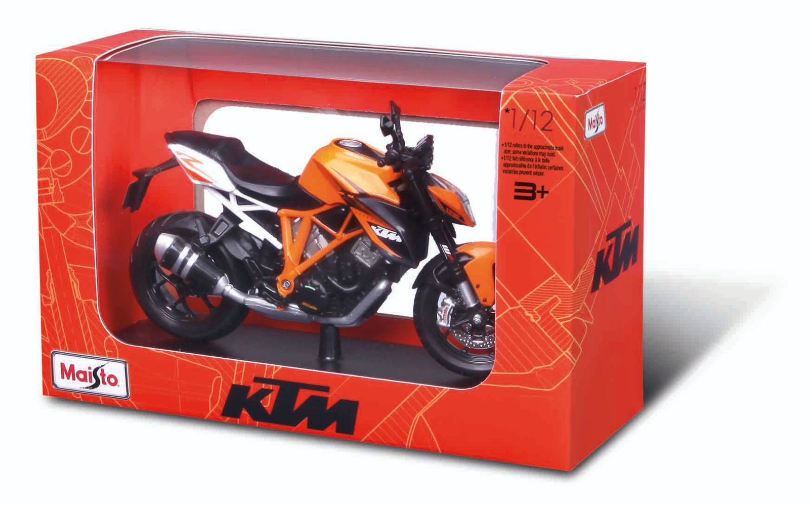 Maisto 32710 KTM 1290 Super Duke R orange 1:12 Standmodell Neu
