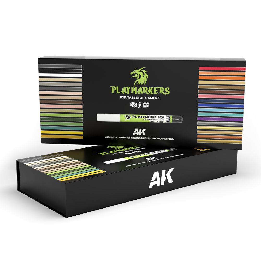 AK Interactive AKM150 SPECIAL BOX PLAYMARKERS (34 units) NEU OVP