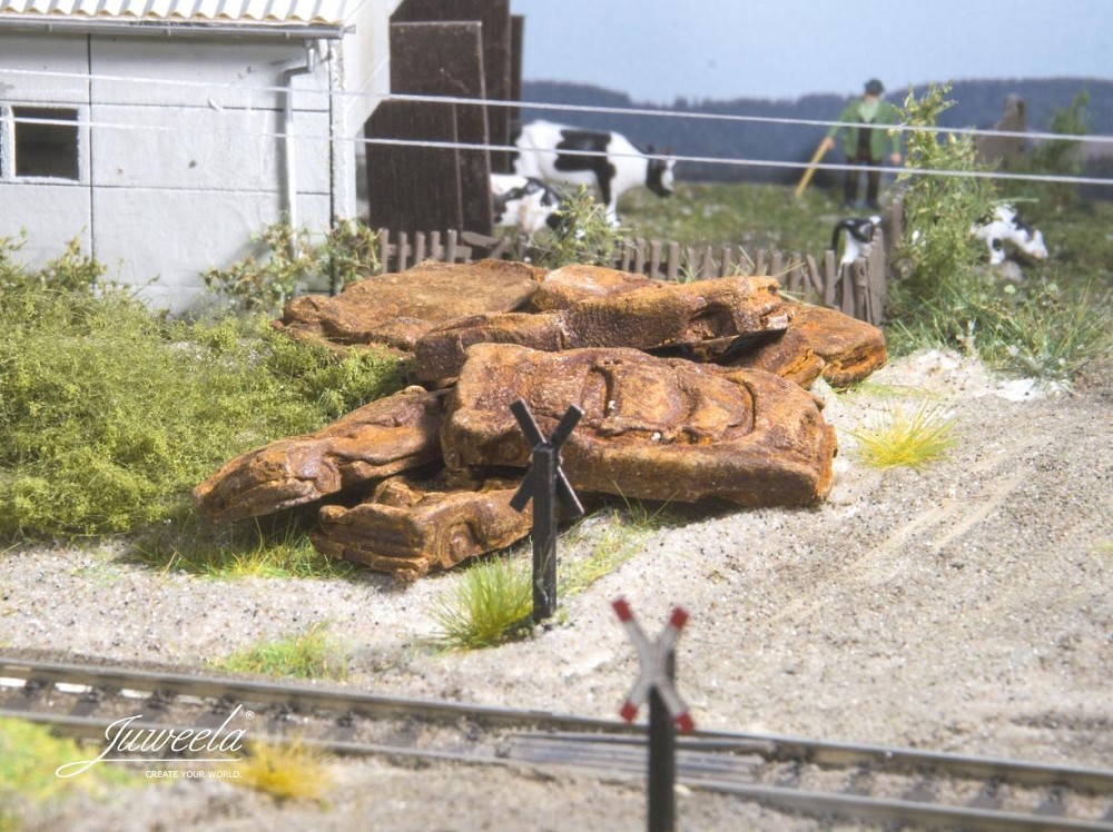 Juweela 21200 Schrott Autos DDR rostig - 1:120 - 6 Stk. - Neu - OVP