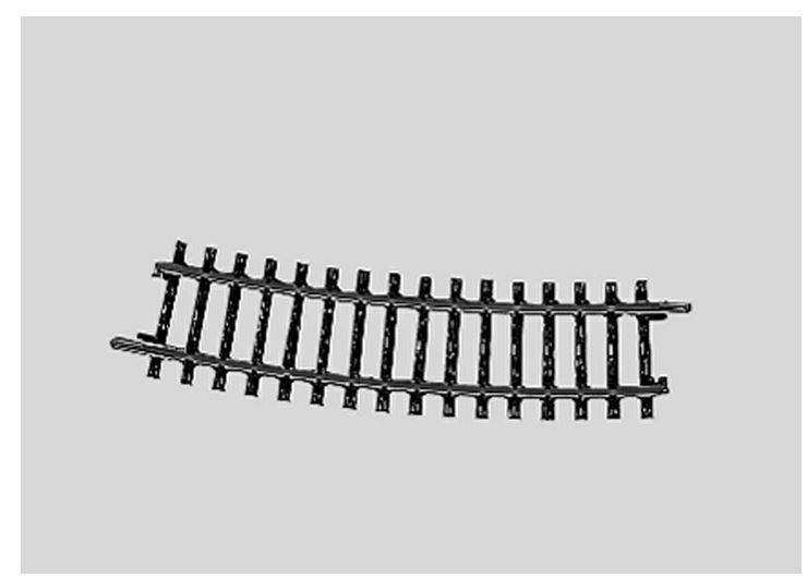 Märklin 2233 Gebogenes Gleis - 15° - Spur H0 - Neu