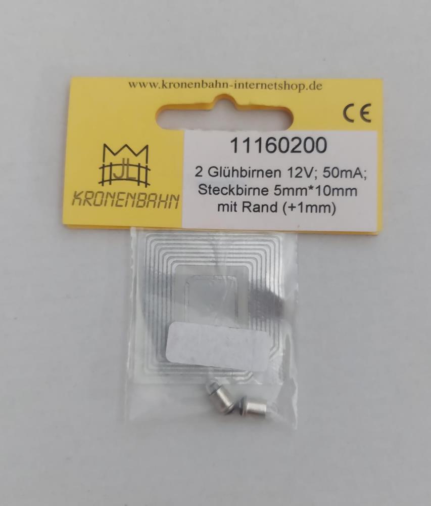 ArsTECNICA 11150200 Glühbirnen 12V 50mA, Steckbirne, 2 Stück