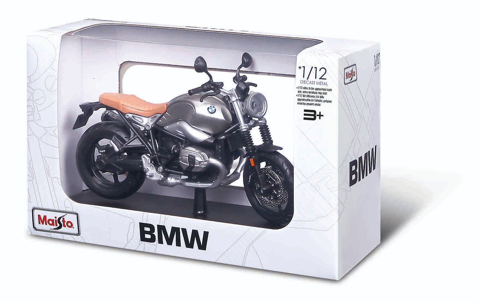 Maisto 32701 BMW R Nine T Scrambler met grey 1:12 Standmodell