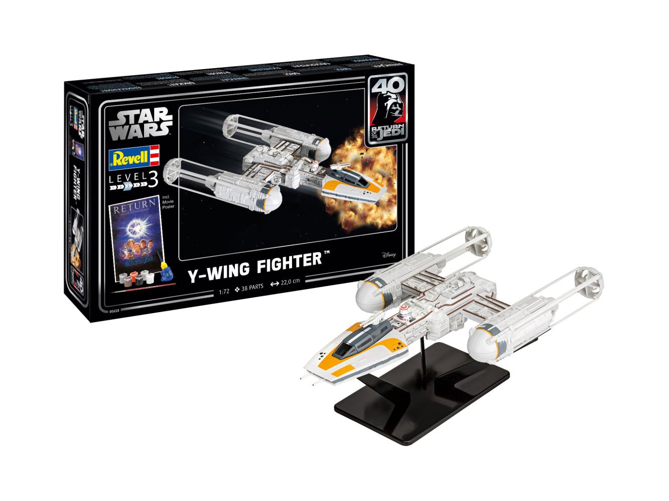 Revell 05658 Star Wars Geschenkset "Y-wing Fighter" Bausatz NEU OVP