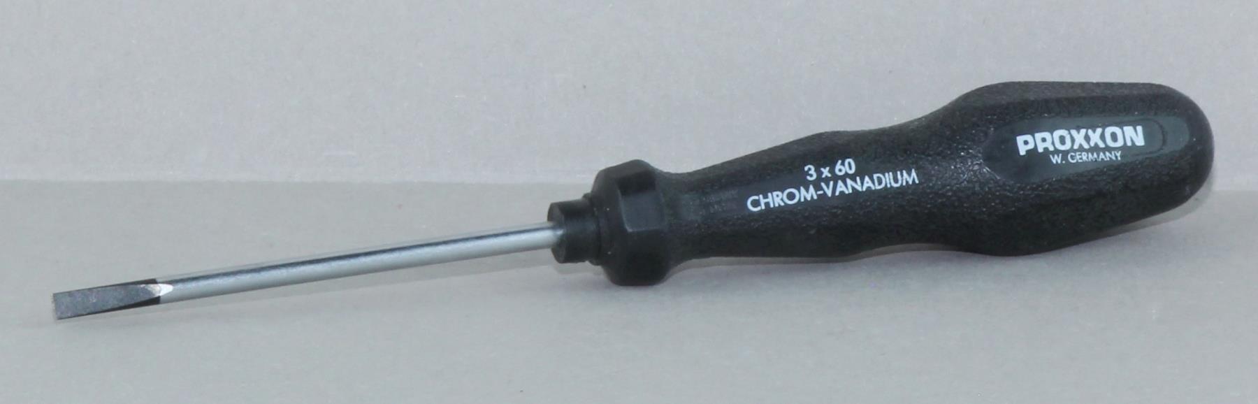 Proxxon 00360 Schraubendreher Schlitz 3 x 60 Chrom-Vanadium