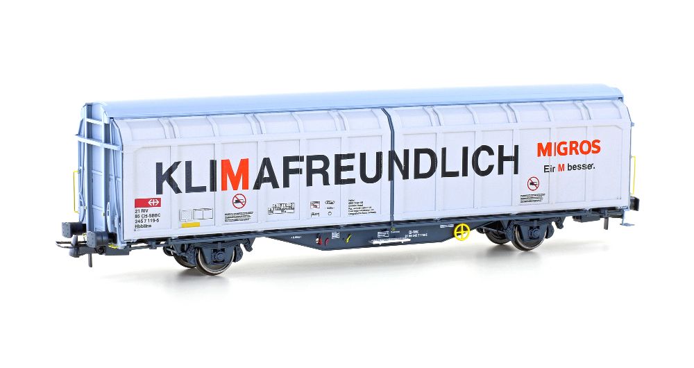 Hobbytrain H45102 Schiebewandwagen Hbbillns SBB/Migros Ep.VI Spur H0