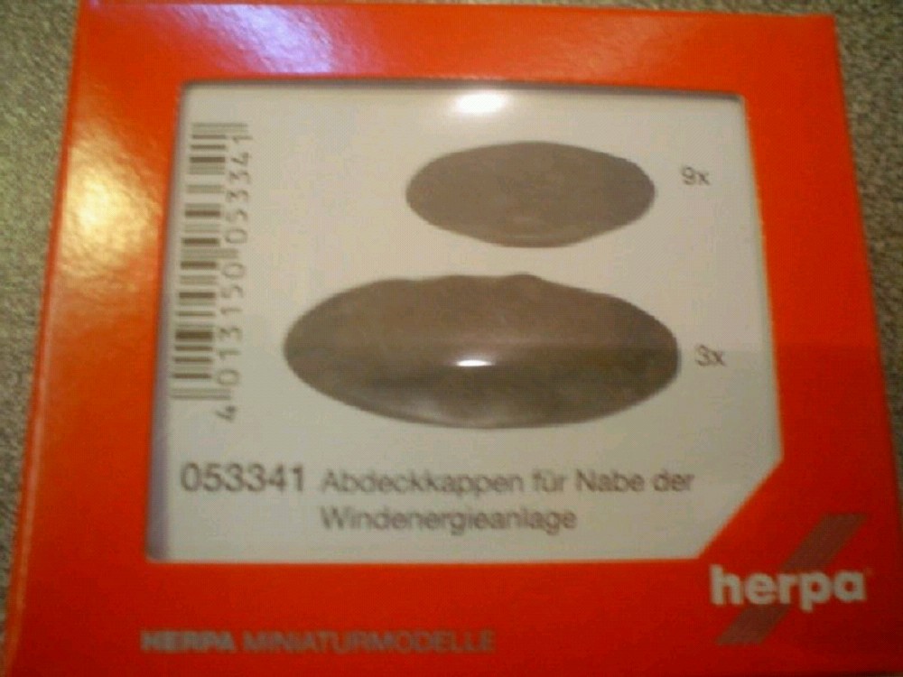 Herpa 053341 Abdeckkappen für Nabe der Windenergieanlage 1:87 H0 Neu OVP