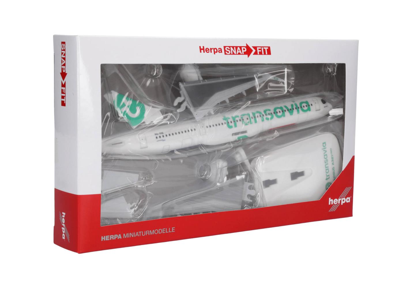 Herpa 614344 Transavia Airbus A321neo PH-YHZ 1:200 Snap-Fit Neu