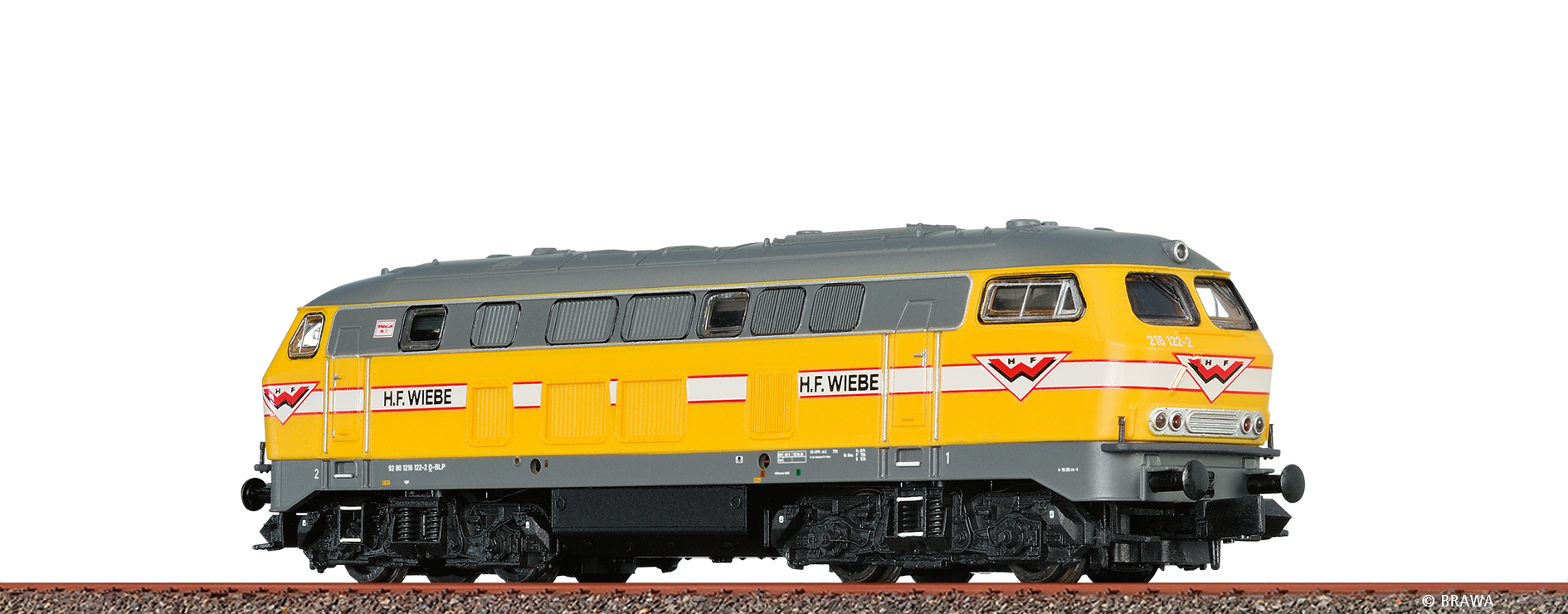 Brawa 41186 Diesellok BR 216 Wiebe 1:87 Spur H0 DC An BASIC+