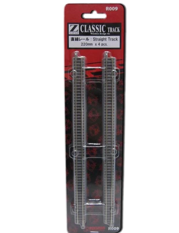 Rokuhan R009 Gleis gerade 220 mm Anschlussblende 4 Stück Spur Z
