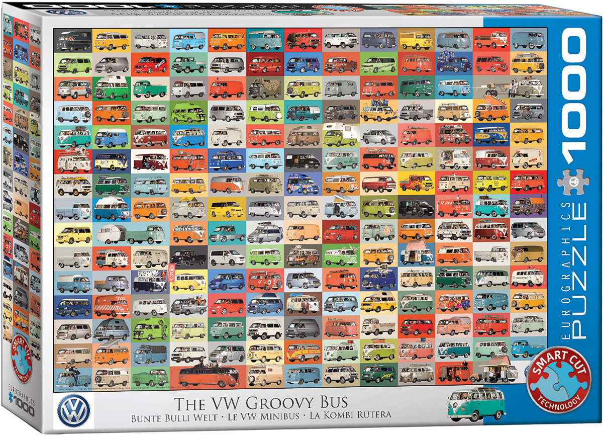 EUROGRAPHICS 6000-0783 Bunte Bulli Welt 1000 Teile Puzzle