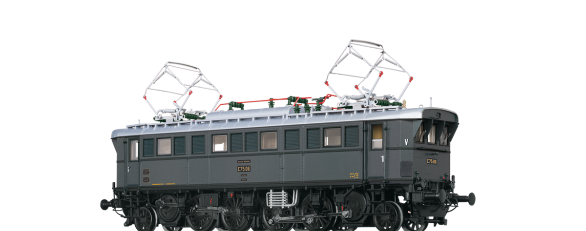 Brawa 43239 Ellok BR E75 der DRG - Spur H0 - AC Dig. EXTRA - Neu