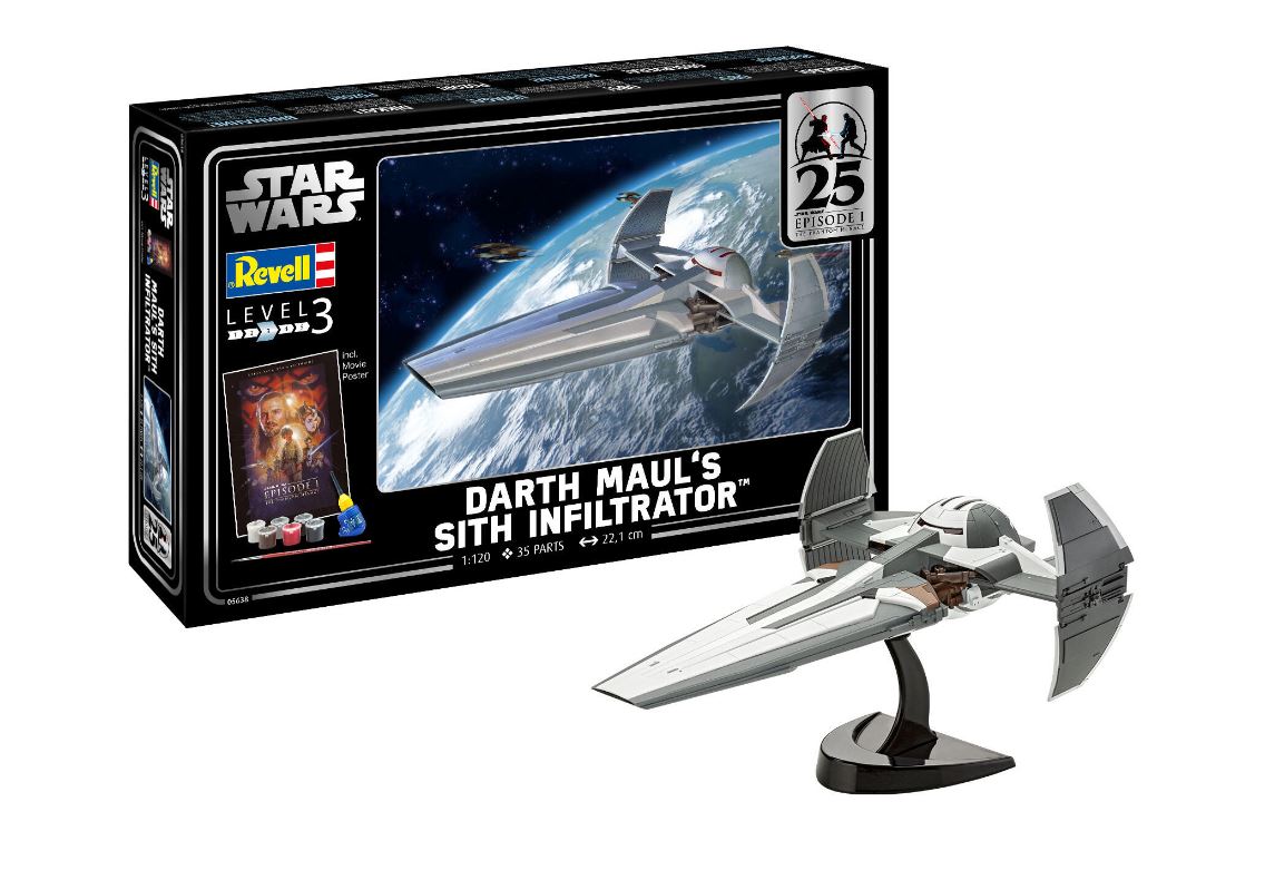 Revell 05638 Geschenkset Darth Maul's Sith Infiltrator™ 1:120 Neu